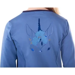 Paardrijpolo Met Lange Mouwen Voor Meisjes QHP Yazz -Mode Geest Verkoop paardrijpolo met lange mouwen voor meisjes qhp yazz 3