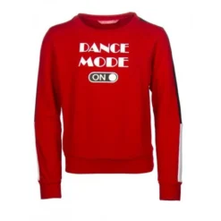 Papillon Sweater Dance Mode On Meisjes Katoen Rood