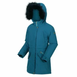 Regatta Parka Pazel Meisjes Polyester Petrolblauw Maat 98-104