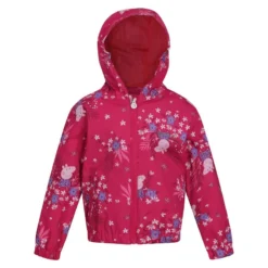 Regatta Peppa Muddy Puddle Wandeljas Met Capuchon Voor Kinderen - Roze -Mode Geest Verkoop peppa muddy puddle wandeljas met capuchon voor kinderen roze 2