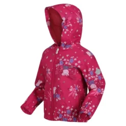Regatta Peppa Muddy Puddle Wandeljas Met Capuchon Voor Kinderen - Roze