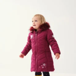 Regatta Peppa Pig Geïsoleerde Parka Wandeljas Voor Kinderen - Midden Rood