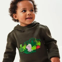 Regatta Peppa Pig Grafische Wandelhoodie Voor Kinderen - Donkergroen -Mode Geest Verkoop peppa pig grafische wandelhoodie voor kinderen donkergroen 4