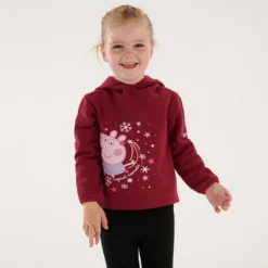 Regatta Peppa Pig Grafische Wandelhoodie Voor Kinderen - Donkerrood -Mode Geest Verkoop peppa pig grafische wandelhoodie voor kinderen donkerrood 4
