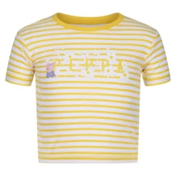 Regatta Peppa Stripe Wandel-T-shirt Met Korte Mouwen Voor Kinderen - Geel -Mode Geest Verkoop peppa stripe wandel t shirt met korte mouwen voor kinderen geel 2