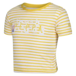 Regatta Peppa Stripe Wandel-T-shirt Met Korte Mouwen Voor Kinderen - Geel