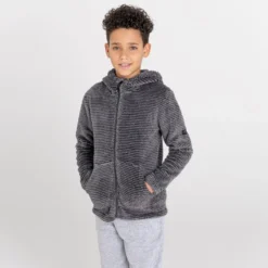 Dare 2b Personate Wandelfleece Met Hele Rits En Capuchon Voor Kinderen - Grijs -Mode Geest Verkoop personate wandelfleece met hele rits en capuchon voor kinderen grijs 4