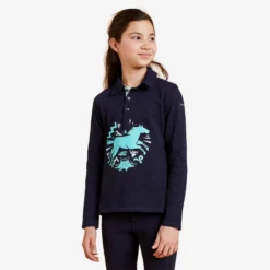 Kinderpolo Met Lange Mouwen Indian Pony Ruitersport