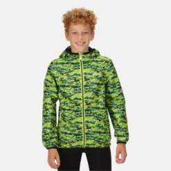 Regatta Printed Lever Wandeljas Voor Kinderen - Groen -Mode Geest Verkoop printed lever wandeljas voor kinderen groen 4