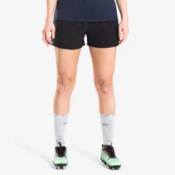 Rugbyshort Voor Dames R500 -Mode Geest Verkoop rugbyshort voor dames r500 zwart 7