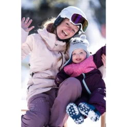 WEDZE Skibroek Voor Peuters Warm -Mode Geest Verkoop skibroek met bretels voor peuters 500 warm paars 5