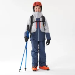 WEDZE Skibroek Voor Kinderen FR900 Met Rugbeschermer -Mode Geest Verkoop skibroek voor kinderen fr900 met rugbeschermer blauw 13