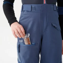 WEDZE Skibroek Voor Kinderen FR900 Met Rugbeschermer -Mode Geest Verkoop skibroek voor kinderen fr900 met rugbeschermer blauw 6