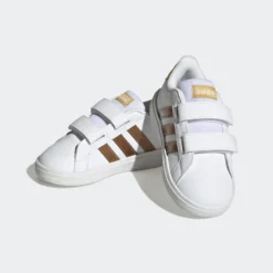 ADIDAS Sneakers Met Klittenband Voor Peuters Grand Court Wit Goud -Mode Geest Verkoop sneakers met klittenband voor peuters grand court wit goud 6