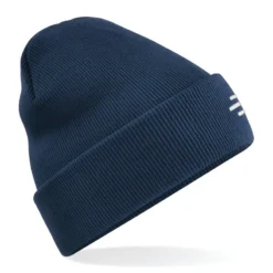 Soepele Wintermuts Voor Volwassenen Sport Blauw Navy