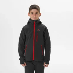 Quechua Softshell-wandeljas Voor Meisjes Hike 900 -Mode Geest Verkoop softshell jas voor wandelen kinderen mh550 zwart 7 15 jaar 2