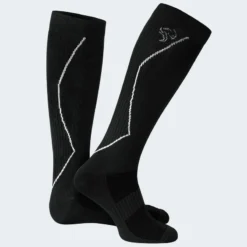 Sport Running Sokken Met Compressie | Knee Highs | Dames En Heren | Zwart -Mode Geest Verkoop sport running sokken met compressie knee highs dames en heren zwart 4