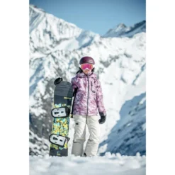 Stevige Snowboardbroek Voor Kinderen BIB 500 Meisjes Beige -Mode Geest Verkoop stevige snowboardbroek voor kinderen bib 500 meisjes beige 18