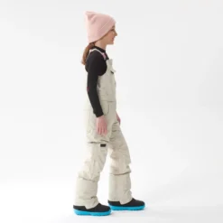 Stevige Snowboardbroek Voor Kinderen BIB 500 Meisjes Beige -Mode Geest Verkoop stevige snowboardbroek voor kinderen bib 500 meisjes beige 2