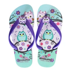 Strand Teenslippers Voor Kinderen In Lila Kleur Met Rubberen Zolen -Mode Geest Verkoop strand teenslippers voor kinderen in lila kleur met rubberen zolen 2