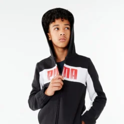 Puma Synthetisch En Ademend Trainingspak Voor Kinderen Zwart -Mode Geest Verkoop synthetisch en ademend trainingspak voor kinderen zwart 2