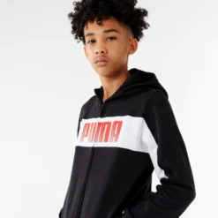 Puma Synthetisch En Ademend Trainingspak Voor Kinderen Zwart -Mode Geest Verkoop synthetisch en ademend trainingspak voor kinderen zwart 3