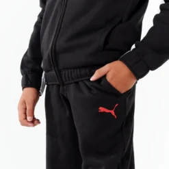 Puma Synthetisch En Ademend Trainingspak Voor Kinderen Zwart -Mode Geest Verkoop synthetisch en ademend trainingspak voor kinderen zwart 4