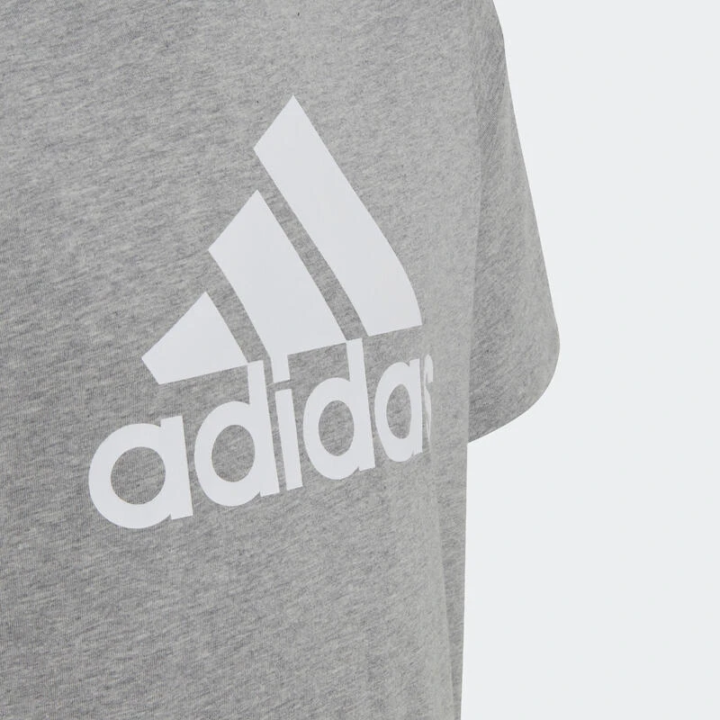 ADIDAS T-shirt Grijs Wit Groot Logo 4 ADIDAS T-shirt Grijs Wit Groot Logo - Afbeelding 4