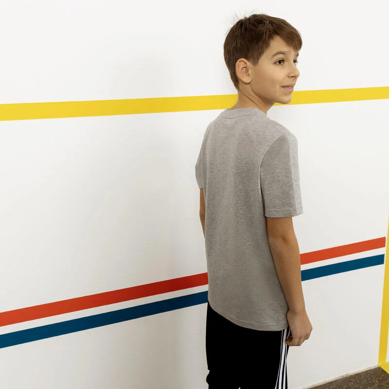 ADIDAS T-shirt Grijs Wit Groot Logo 8 ADIDAS T-shirt Grijs Wit Groot Logo - Afbeelding 8