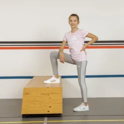 ADIDAS T-shirt Voor Meisjes Roze Wit Groot Logo -Mode Geest Verkoop t shirt voor meisjes roze wit groot logo 7