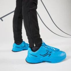 Artengo Thermische Tennisbroek Voor Jongens -Mode Geest Verkoop tennisbroek voor jongens tpa 500 zwart 4