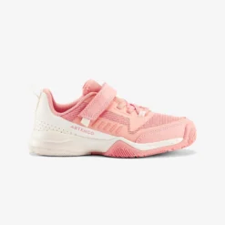 Artengo TENNISSCHOENEN VOOR KINDEREN TS500 FAST KD KLITTENBAND PINKFIRE