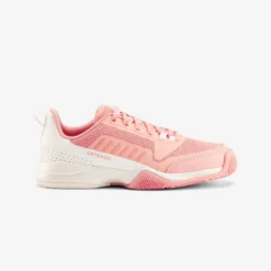 Artengo TENNISSCHOENEN VOOR KINDEREN TS500 FAST LACE PINKFIRE