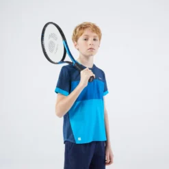 Artengo Tennisshirt Voor Jongens TTS Dry -Mode Geest Verkoop tennisshirt voor jongens tts dry blauw 3