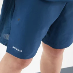Artengo Thermo Tennisshort Voor Jongens 500 -Mode Geest Verkoop thermo tennisshort met korte tight voor jongens tsh th 500 turquoise 4