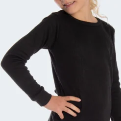 Thermoshirt Voor Kinderen | Sportonderhemd | Binnenkant Fleece | Zwart 8 Thermoshirt Voor Kinderen | Sportonderhemd | Binnenkant Fleece | Zwart -Mode Geest Verkoop thermoshirt voor kinderen sportonderhemd binnenkant fleece zwart 3