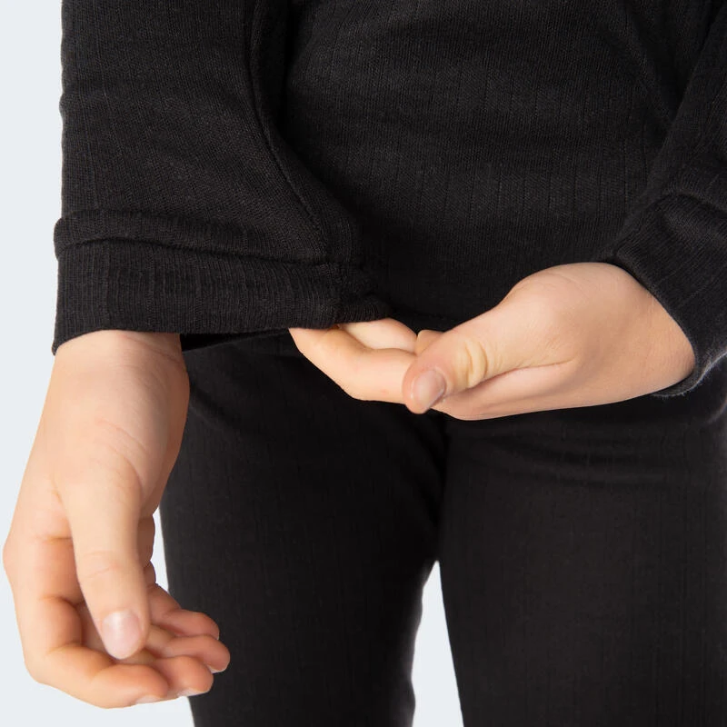 Thermoshirt Voor Kinderen | Sportonderhemd | Binnenkant Fleece | Zwart 5 Thermoshirt Voor Kinderen | Sportonderhemd | Binnenkant Fleece | Zwart - Afbeelding 5