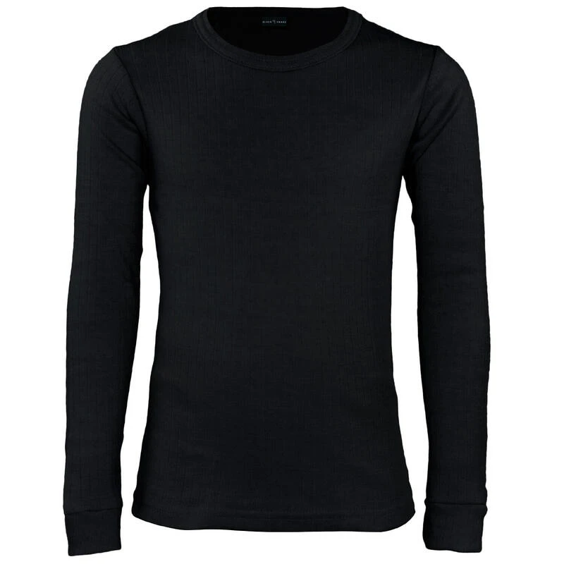 Thermoshirt Voor Kinderen | Sportonderhemd | Binnenkant Fleece | Zwart 1 Thermoshirt Voor Kinderen | Sportonderhemd | Binnenkant Fleece | Zwart