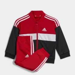 ADIDAS Tiberio 3-Stripes Colorblock Shiny Trainingspak Kids -Mode Geest Verkoop tiberio 3 stripes colorblock shiny trainingspak kids 3