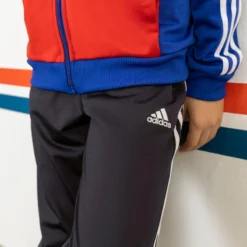 ADIDAS TRAININGSPAK VOOR KINDEREN COLORBLOCK BLAUW/ROOD -Mode Geest Verkoop trainingspak voor kinderen colorblock blauwrood 11