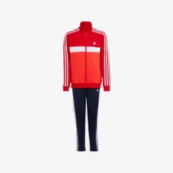 ADIDAS TRAININGSPAK VOOR KINDEREN COLORBLOCK ROOD