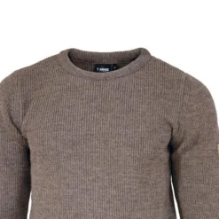 Trui NLS Root Nutmeg Ronde Hals - 100% Zuivere Ongeverfde Wol -Mode Geest Verkoop trui nls root nutmeg ronde hals 100 zuivere ongeverfde wol 3