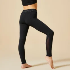 Turnlegging Met Lovertjes Voor Meisjes Zwart -Mode Geest Verkoop turnlegging met lovertjes voor meisjes zwart 2