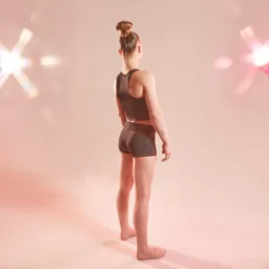 Damesshort 900 Met Stras Voor Artistieke Gymnastiek -Mode Geest Verkoop turnshort voor meisjes 900 zwart strass 2