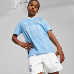 Puma Voetbalshirt Voor Kinderen Manchester City Thuiswedstrijden Seizoen 23/24 -Mode Geest Verkoop voetbalshirt voor kinderen manchester city thuiswedstrijden seizoen 2324 2