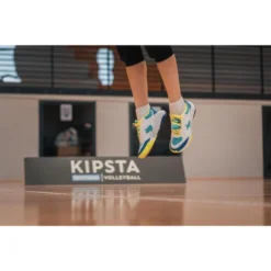 Volleybalschoenen VS100 Comfort Met Veters -Mode Geest Verkoop volleybalschoenen vs100 comfort met veters witblauwgroen 6