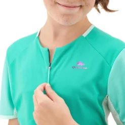 Quechua Wandel T-shirt Voor Kinderen Van 7 Tot 15 Jaar MH550 -Mode Geest Verkoop wandel t shirt mh550 turquoise kinderen 7 15 jaar 2