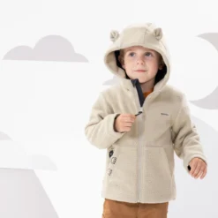 Quechua Wandelfleece Voor Kinderen MH500 Beige 2-6 Jaar -Mode Geest Verkoop wandelfleece voor kinderen mh500 beige 2 6 jaar 5