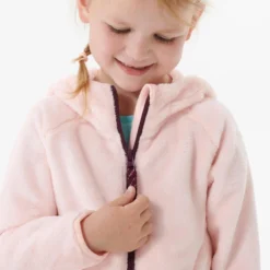Quechua Warm Fleece Wandelvest Voor Kinderen SH500 2-6 Jaar -Mode Geest Verkoop wandelfleece voor kinderen mh500 roze 2 6 jaar 3