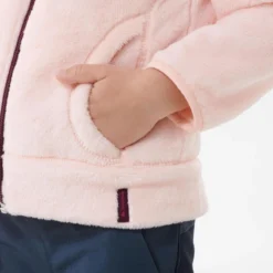 Quechua Warm Fleece Wandelvest Voor Kinderen SH500 2-6 Jaar -Mode Geest Verkoop wandelfleece voor kinderen mh500 roze 2 6 jaar 6